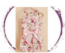 Load image into Gallery viewer, Dress - Pink Floral Spaghetti Strap with Pink Bow