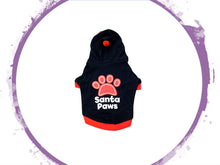 Load image into Gallery viewer, Hoodie - Christmas Theme, Santa Paws Hoodie