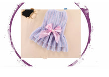 Load image into Gallery viewer, Dress - Purple Striped with Bow