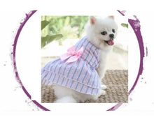 Load image into Gallery viewer, Dress - Purple Striped with Bow