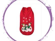 Load image into Gallery viewer, Warm Velcro Do Up Vests - Christmas Theme 3 Snowmen Vest