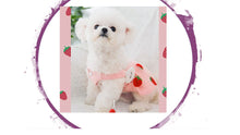 Load image into Gallery viewer, Dress - Strawberry Bib Dress with 3D Clouds ( 3 Snap Button Do up)