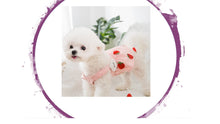 Load image into Gallery viewer, Dress - Strawberry Bib Dress with 3D Clouds ( 3 Snap Button Do up)