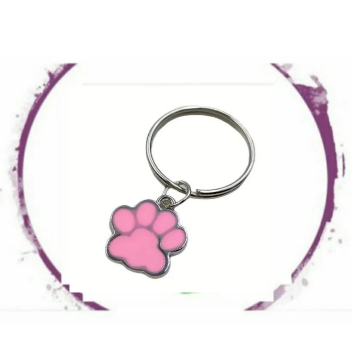 Paw Print Keyrings