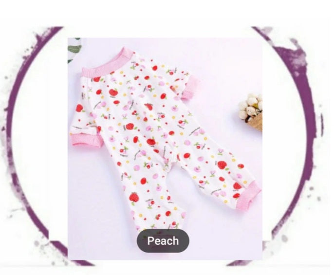Pajamas - Peach Pattern