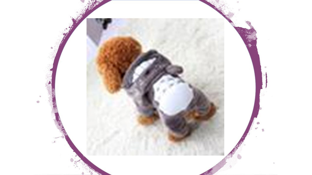 Jumpsuit- Toroto - Soft Button Up- Bear Theme with Hoodie Jumpsuit