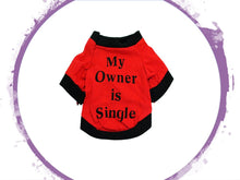 Load image into Gallery viewer, T-shirt - My Owner is Single
