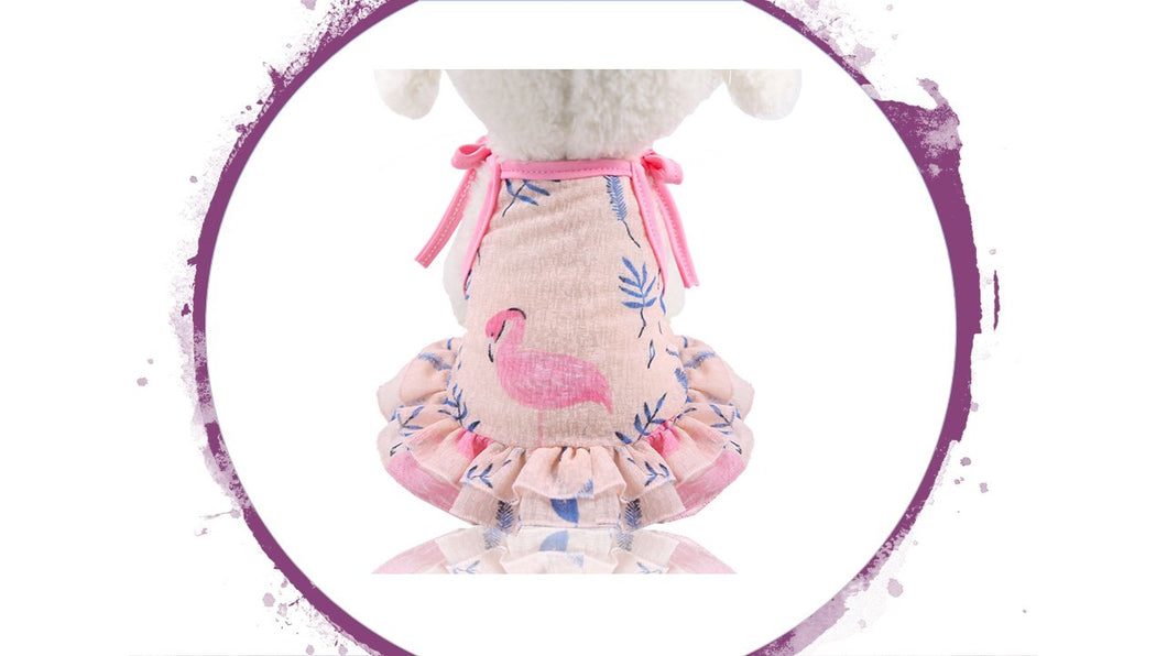 Dress - Beach Style Fern Flamingo Tutu Dress