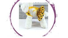Load image into Gallery viewer, Bikini - Yellow with Blue Love Hearts Bikini and Elastic Skirt
