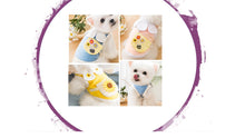 Load image into Gallery viewer, Top - Yellow Sunflower Dress with Scalloped Collar and Floral Cross Bag
