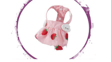 Load image into Gallery viewer, Dress - Strawberry Bib Dress with 3D Clouds ( 3 Snap Button Do up)
